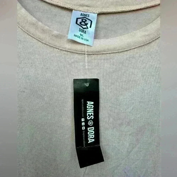 AGNES & DORA Top SWING
TUNIC Hi-Lo‎ Shirt Blush Pink 3/4
Sleeve Sz Large NWT - Picture 4 of 6